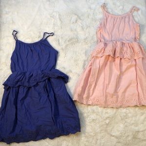 GAP Kids Pink & Blue Sun Dresses, 2-Pack, Size 10